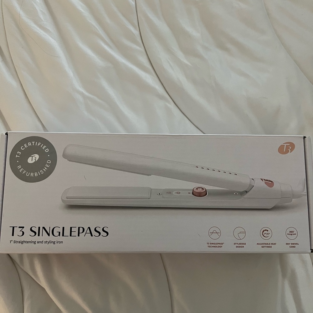 T3 White Hair Straightener